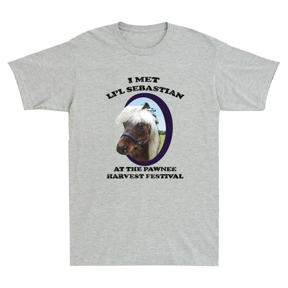 I Met Lil Sebastian Pawnee Harvest - Parks and Recreation Vintage Men s T-Shirt L