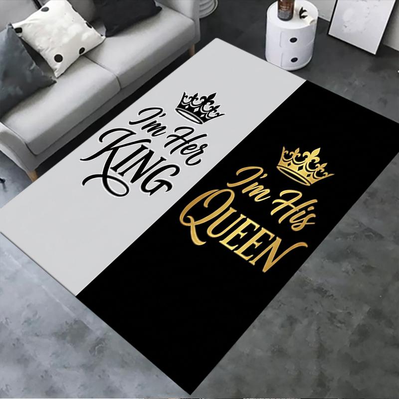 2025 New King&Queen Carpet Rug for Living Room Bedroom Home Sofa Decoration,Kids Play Non-slip Floor Mat9