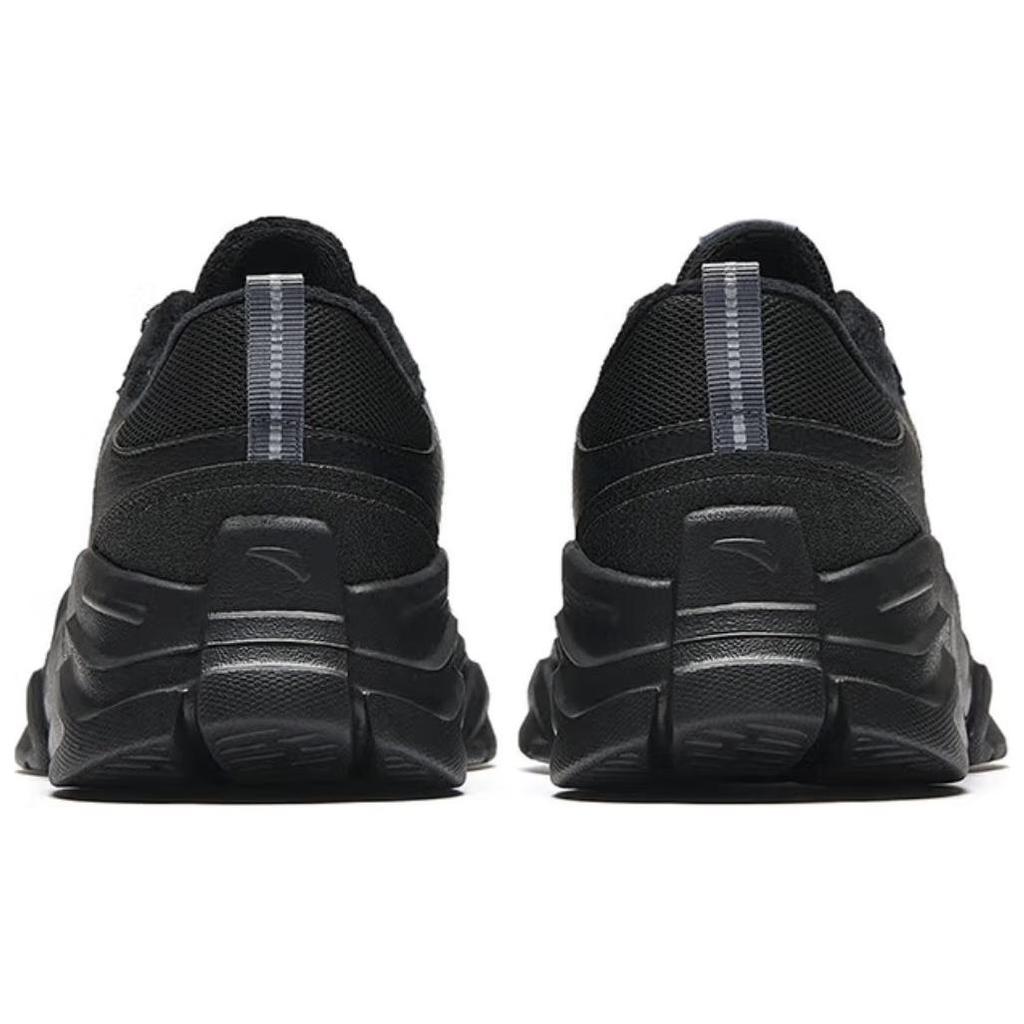 Anta Starry Night Comfortable Fleece Durable Lightweight Warm Low-Top Casual Shoes Men Sneaker Black 912448821-7