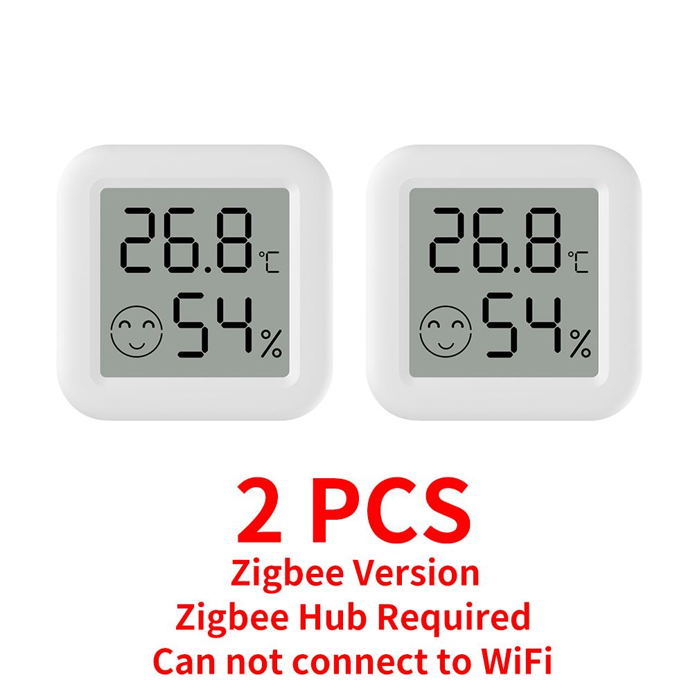 Tuya Zigbee 3.0 Temperature Humidity Sensor APP Remote Control Thermometer Via Smart Life For Smart Home Work With Yandex Alexa
