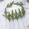 200/1x Artificial Plants Pine Branches DIY Garland Wreath Christmas Pendant Fake Greenery Evergreen Pine Stems Xmas Decoration