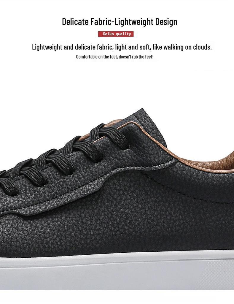 Spring 2026 Men's Versatile White Low-Top Casual Skate Shoes - Fashionable and Trendy for Youth