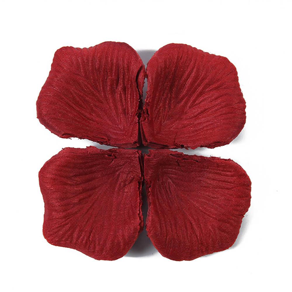 

300 шт./уп. Конфетти из лепестков роз с 5-сантиметровым имитированным нетканым материалом для ручного разбрасывания на свадьбе, предложении, вечеринке, для украшения стола, свадебной комнаты, для DIY-декора темно-красного