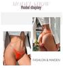 Elegant Rhinestone Lace Velvet Thong - Sexy, Fashionable, and Comfortable Women's Underwear