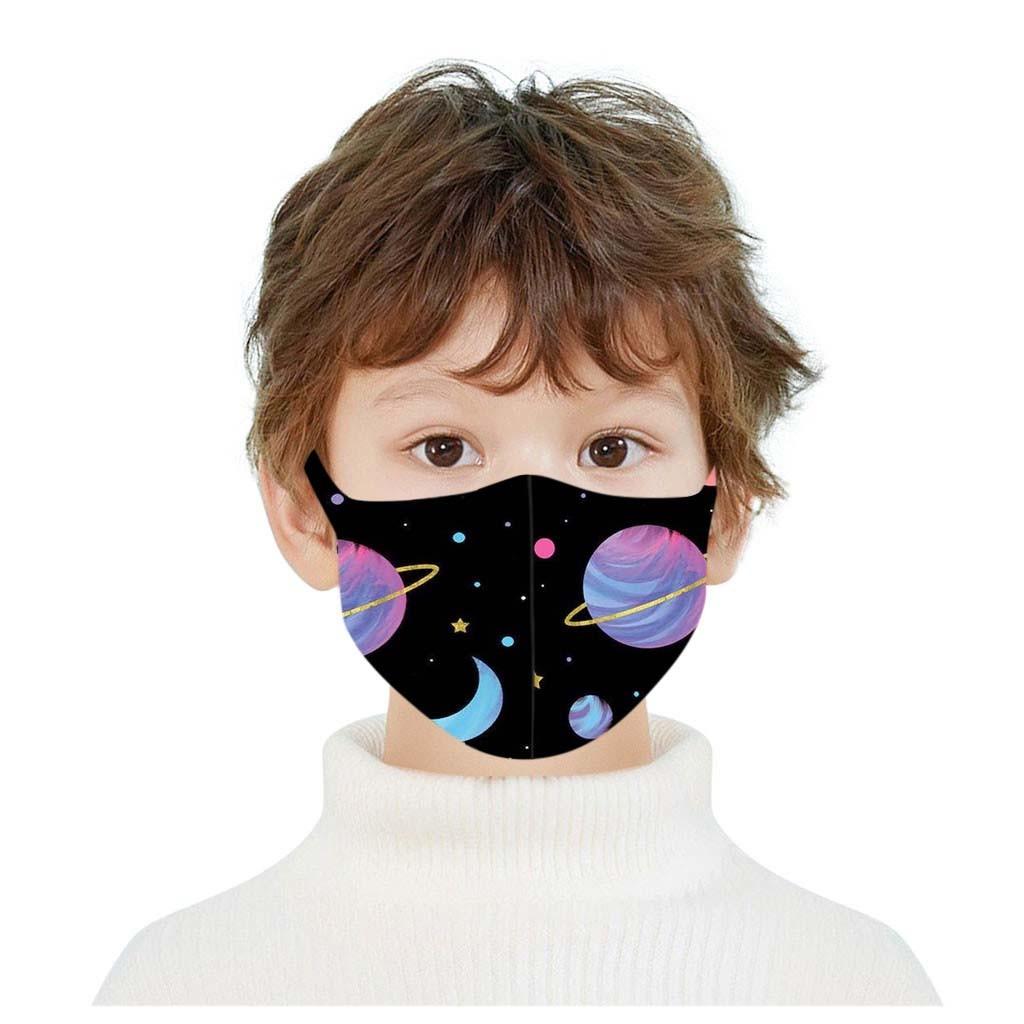 Children's Windproof Reusable Printed Face Mask 1PC