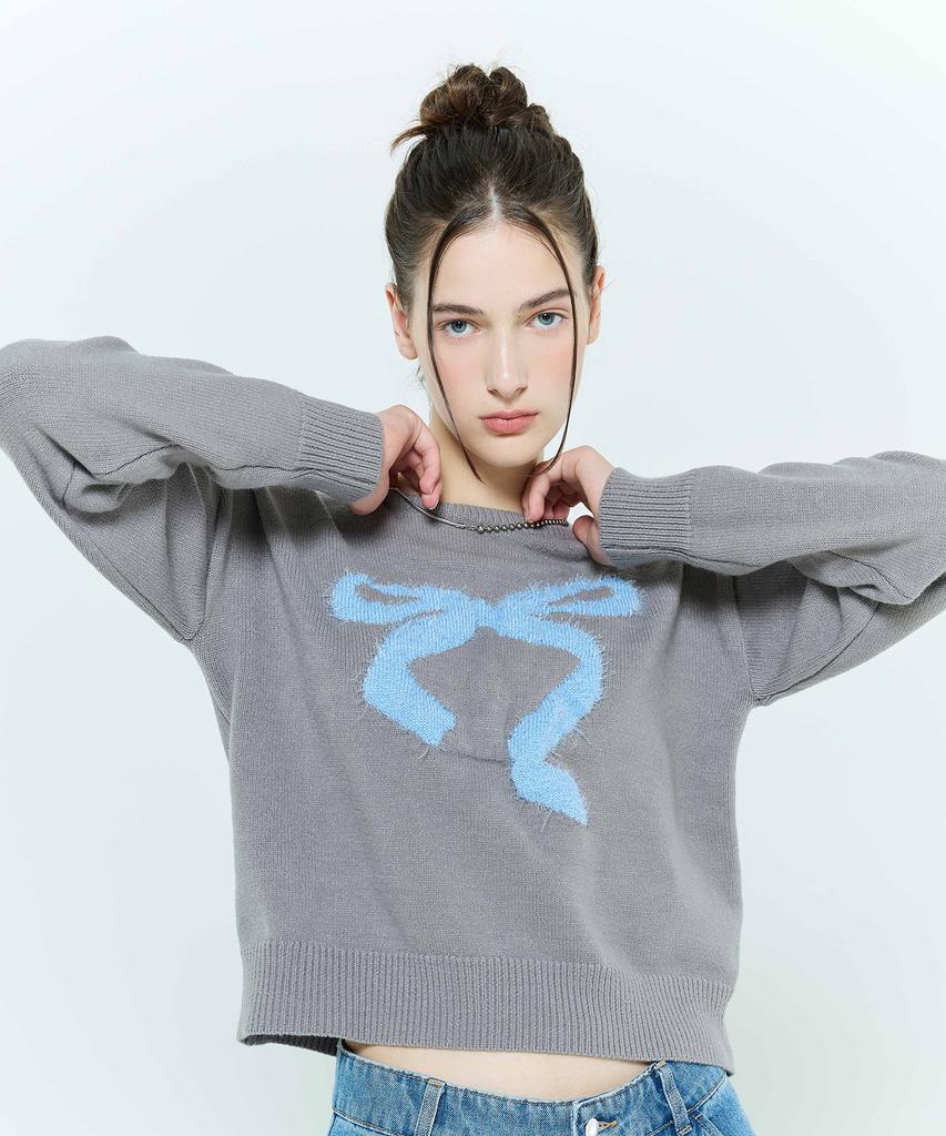 LARTIGENT L6 Ribbon Mix Knit(Gray)