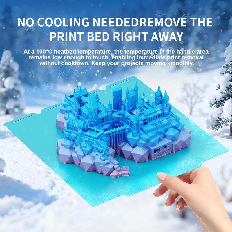 Für Snapmaker U1 Bauplatte OMG Kaltplatte PLA PETG Niedrigeres PETG PLA Temperatur Strom Sparen Maschinenlast Reduzieren Fast Glatte Oberfläche