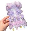 8Pcs Hair Pins Mesh Yarn Bowknot Flower Decor Hairpins Cartoon