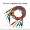 Reliable 2Mm Banana Plugs Test Leads strong Insulation Secure Fit  Banana Connector Cables set for Electronics Projects