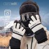 Ski Gloves Female Winter Touch Screen Waterproof Velvet Thickened Cotton Warm Windproof Outdoor Sports Student Riding Motorcycle Male