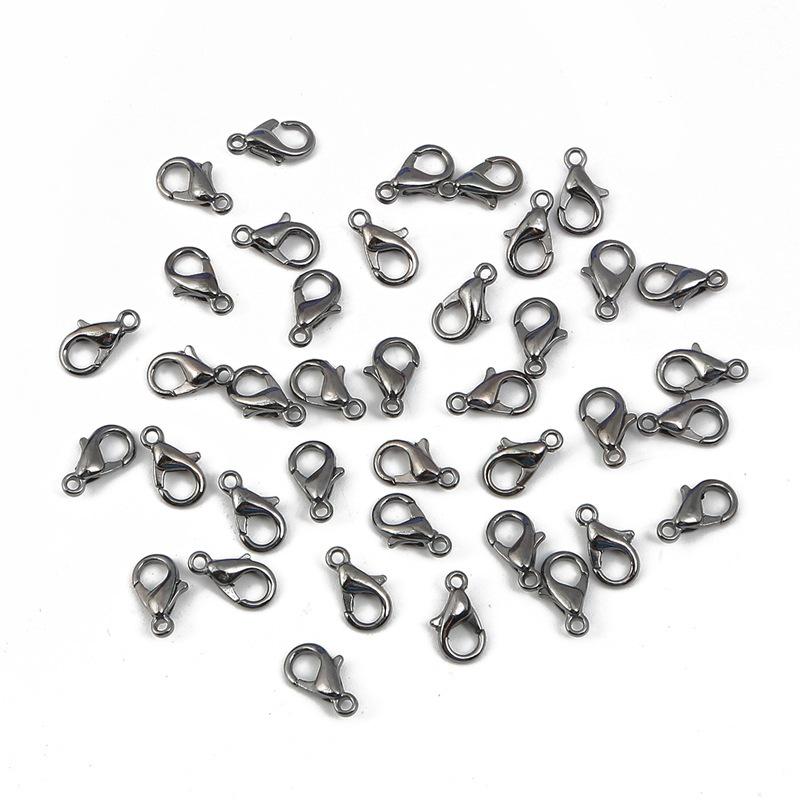 

Gold/Silver/Antique Bronze Lobster Clasps (10-21mm) for DIY Bracelets and Necklaces 12mm, 10 pcs/pack