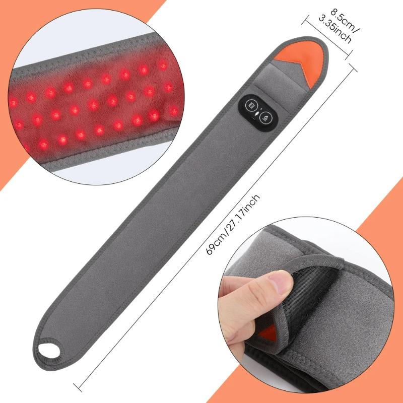Electric Infrared Heating Wrap Wrist Massager Pad Wristband Bandage with 660 & 850nm Light 3 Levels Vibration Joint Relax
