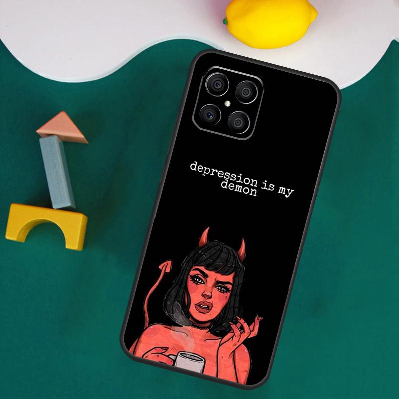 Lovely Bad Devil Girl Case For Honor Magic 7 5 6 Lite Honor 200 Pro 50 70 90 Lite X9a X8a X8 X9 X8b X9c X9b Cover