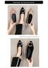 2025 Spring/Summer Women's Pointed Toe Flats - Korean Style Casual Slip-on with Round Buckle