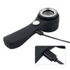 60x Handheld Magnifying Glass Usb Rechargeable Led Illuminated Magnifier For Outdoor Exploration And Observation