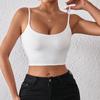 Casual Double Layered Tank Top U Neck Crop Tops Women Summer Camis Solid Color Camisole Fashion Tube Female Sleeveless Cropped Vest Y2K Clothes