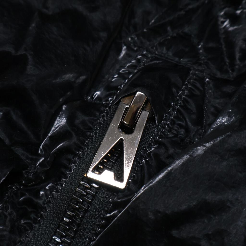 AHIrAIN Black Enamel Down Jacket Coat XXS blackUsed