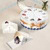 10 Pieces/Bag Paper Cake Shaped Gift Box Middle East Triangular Ramadan Gift Packaging Box Cute Cookie Candy Treat Box