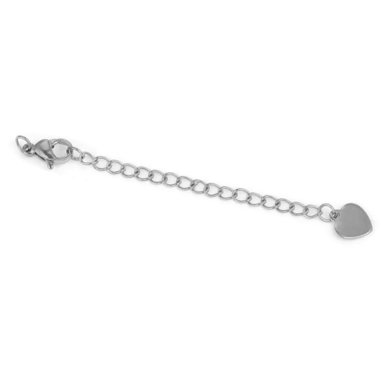 Elegante Schwanzkettenverlängerung, 5 cm, Edelstahl-Schwanzkette für Halskettenverlängerungen, Armbandverlängerungskette