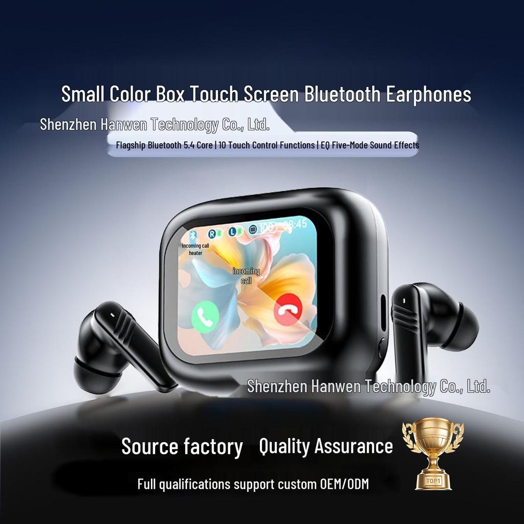 KI-gestützte Übersetzungs-Ohrhörer M6: Smart-Bildschirm, Bluetooth, Geräuschunterdrückung, In-Ear LX10