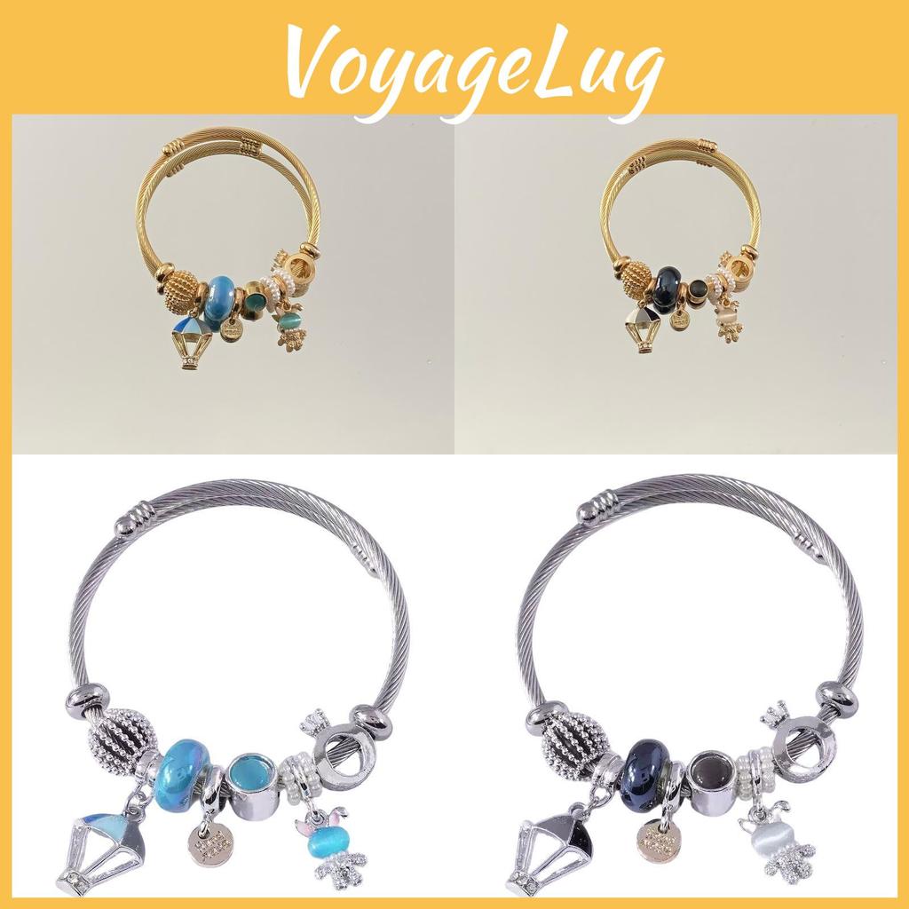 Stainless Steel Bracelet For Women With Bunny Pendant Elegant Jewelry For Gift Giving
