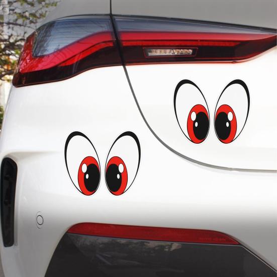 Adesivi per Auto Forma Occhio Rosso Adesivi Impermeabili Resistenti ai Graffi Decalcomanie Autoadesive per Auto Veicoli Elettrici Bagagli
