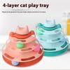 Interaktives Katzenspielzeug Feder Drehbar Haustier Katze Drehteller Bälle Intelligenztraining Katze Unterhaltungsplatte Kätzchen
