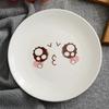 Ceramic Round Steak Plate Set - Customizable with Logo