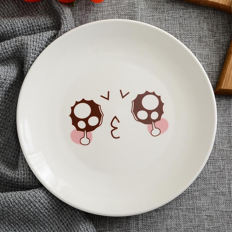 Ceramic Round Steak Plate Set - Customizable with Logo