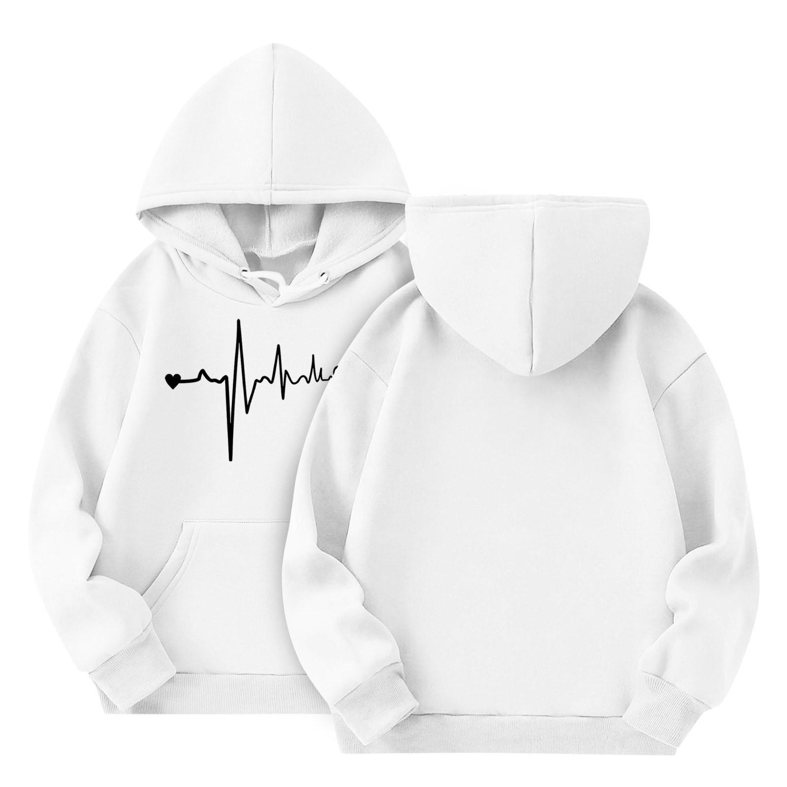 

Толстовки для девочек-подростков, толстовки с длинным рукавом, пуловер с завязками, симпатичная толстовка большого размера 160 белый