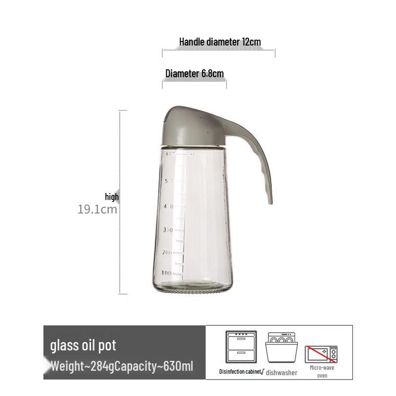Automatic Open/Close Glass Oil Dispenser