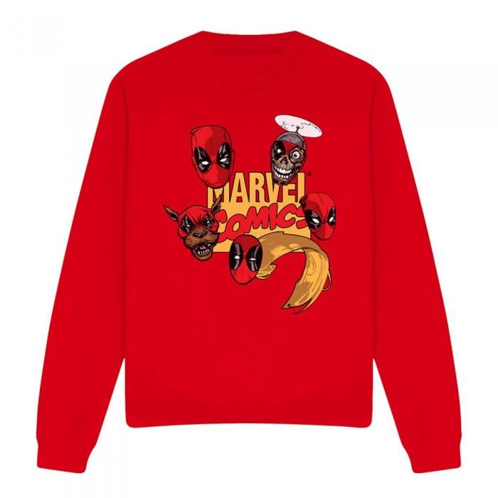 Deadpool Unisex Adult Character Heads Sweatshirt