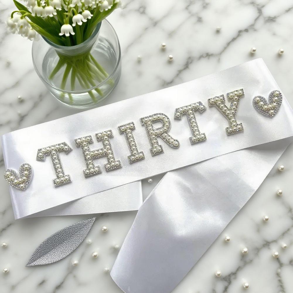 Sparkle Pearl 30e Verjaardag Sjerp Verjaardagsfeest Sjerp Last Disco Thema Diamanté Sparkle Dertig Sjerp 30e Meisje Verjaardagsdecoratie