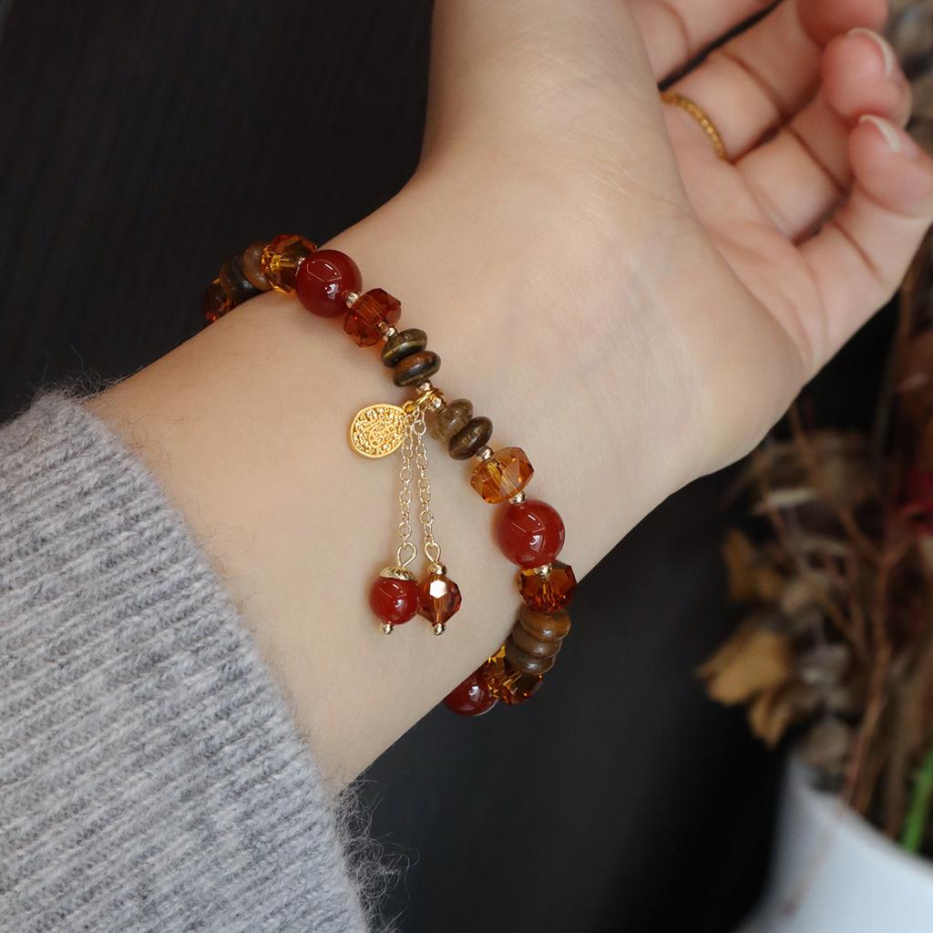 Natural Tiger'S Eye Stone Bracelet, Agate Crystal Bracelet. Fashion Women Daily Jewelry Lucky Gift