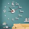 Elk Clock DIY Fashion Simple Living Room Bedroom Silent Clock
