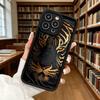 Golden Tiger Face Soft TPU Phone Case for iPhone 17 16 15 14 13 12 11 Pro Max Plus Shockproof Anti-Slip Cover