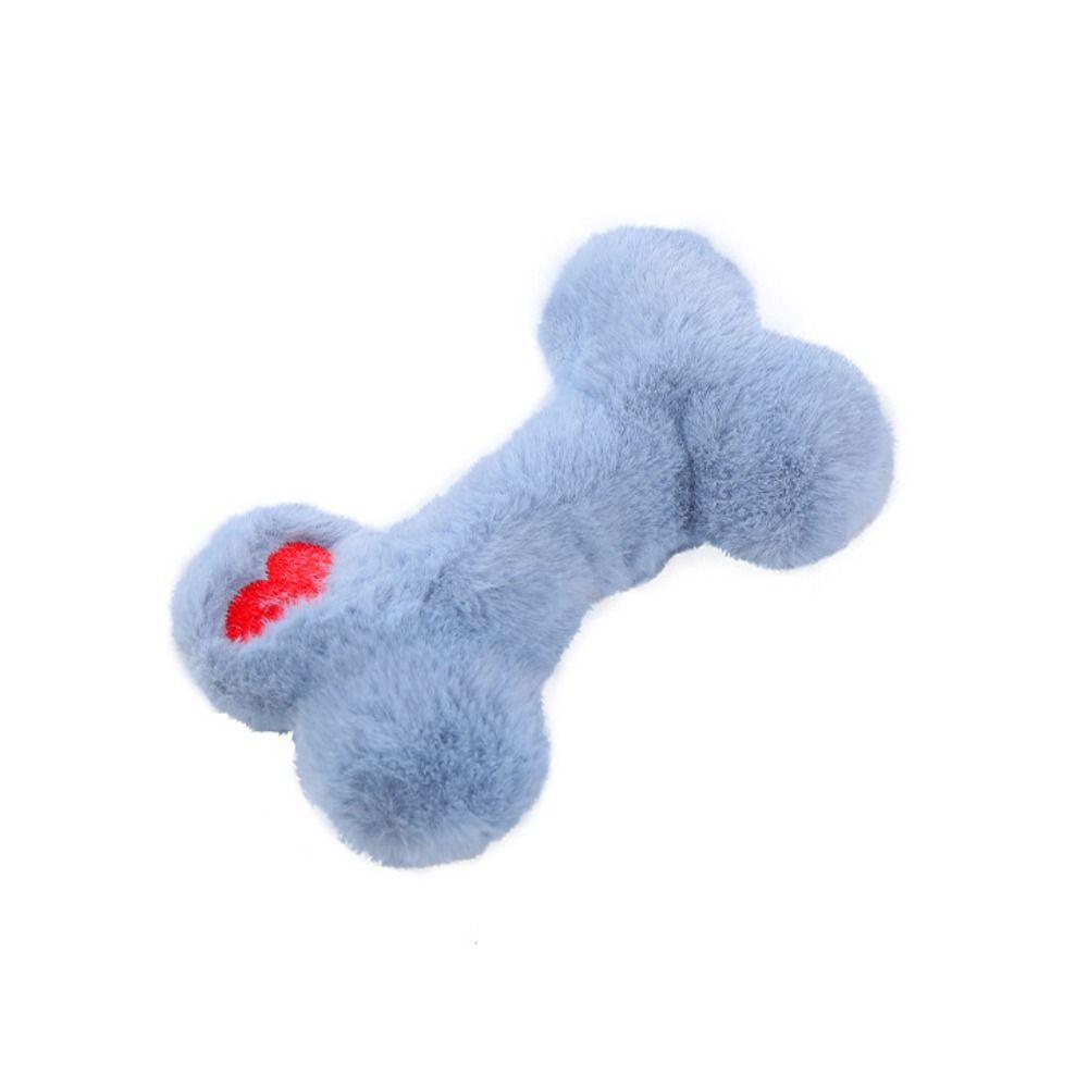 

Кость Форма Собака Точильная Кость Игрушки Любовь Дизайн Щенок Пищащие Жевательные Игрушки Снимают Скуку синий