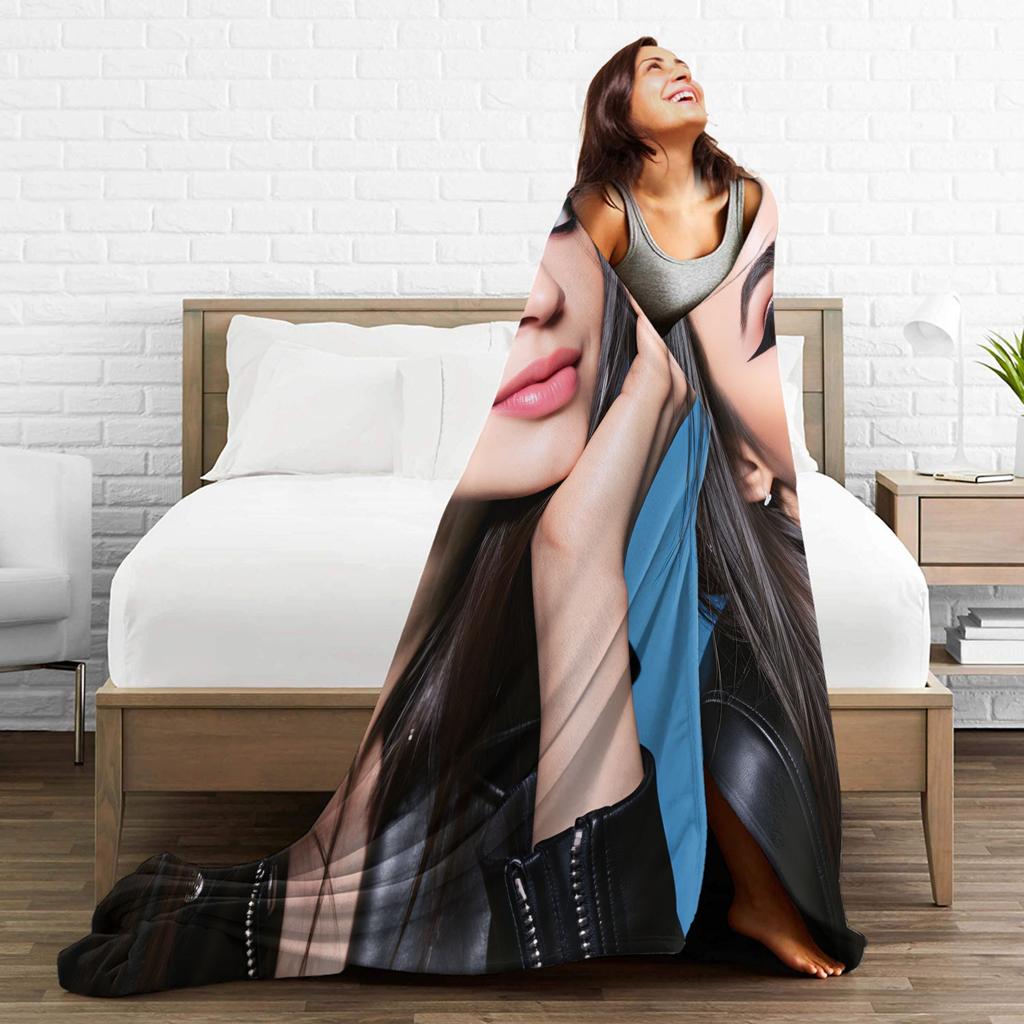 Actor Sofia Carson  Plush Blanket Kids  Flannel Throw Blanket For Outdoor Warm Soft Design Quality Bedspread Gift Idea