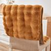 Winter Plush Non-Slip Thick Chair Cushion with Integrated Backrest for Living Room, Dining, and Office