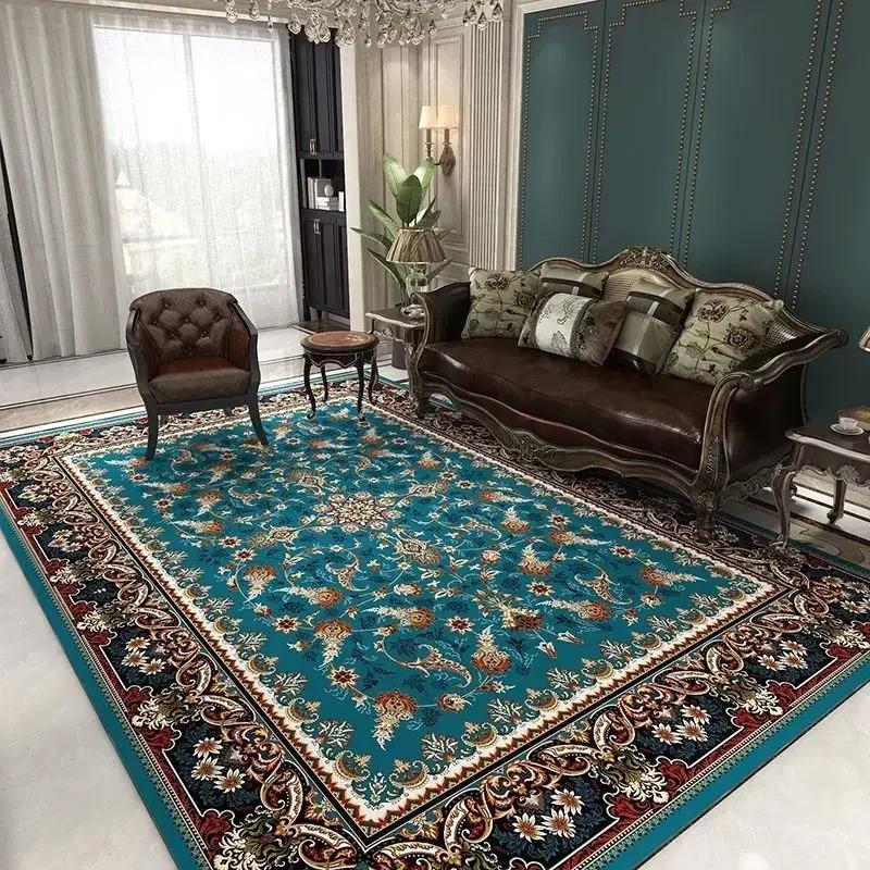 Classical Luxury Persian Style Carpet Bedroom Soft Large Size Mat Full Cover Resistant To Dirt Easy To Maintain Living Room Rug