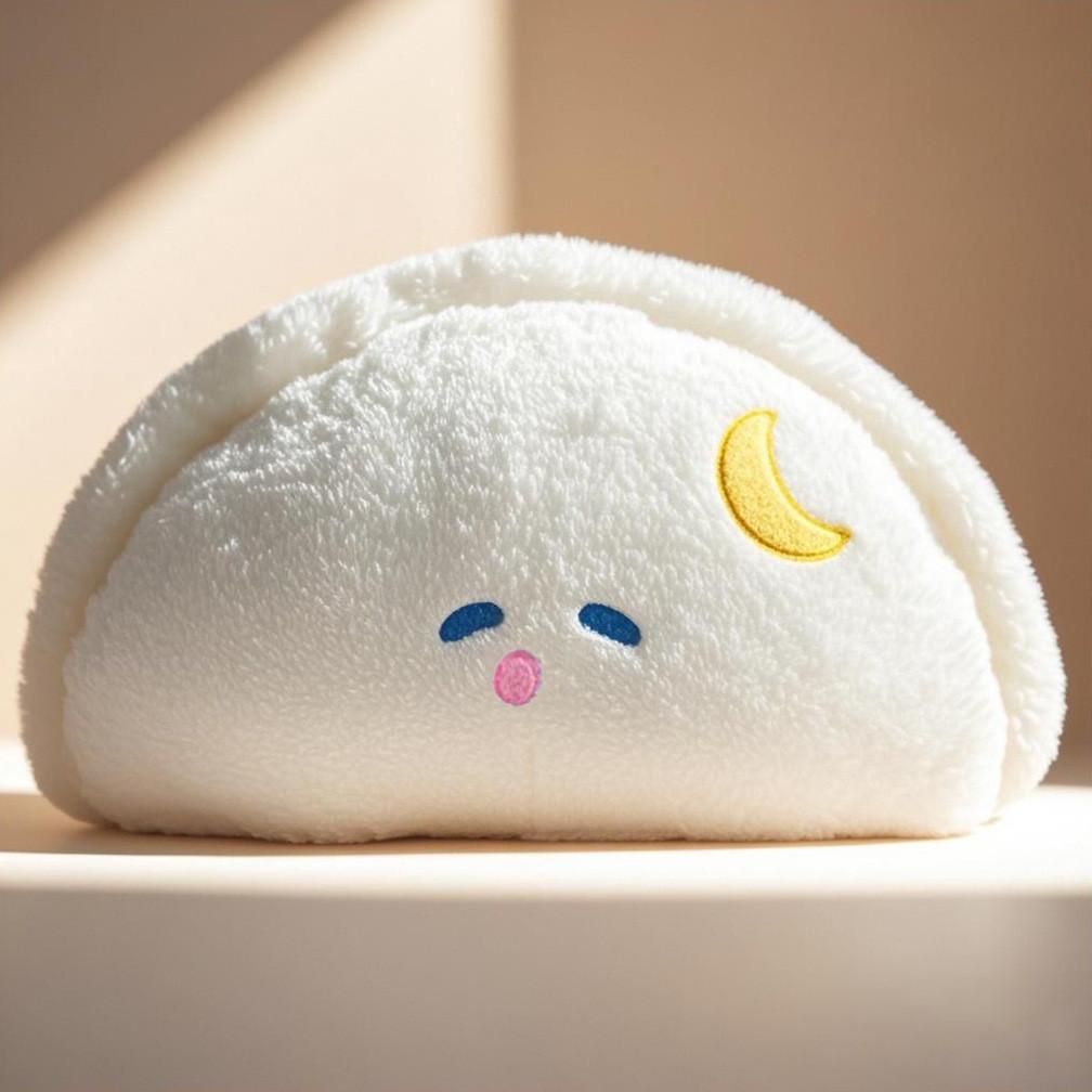 Kawaii Dumplings Plush Cushion With Pp Cotton Filling For Kids And Teens
