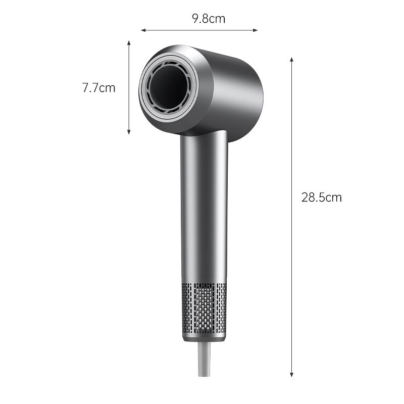 1500W 110000 RPM High Speed Hair Dryer 25m/s Strong Wind LED Display NTC Constant Temp 12+1 Gears Hot Cold Cycle Overheat Protection Home Salon