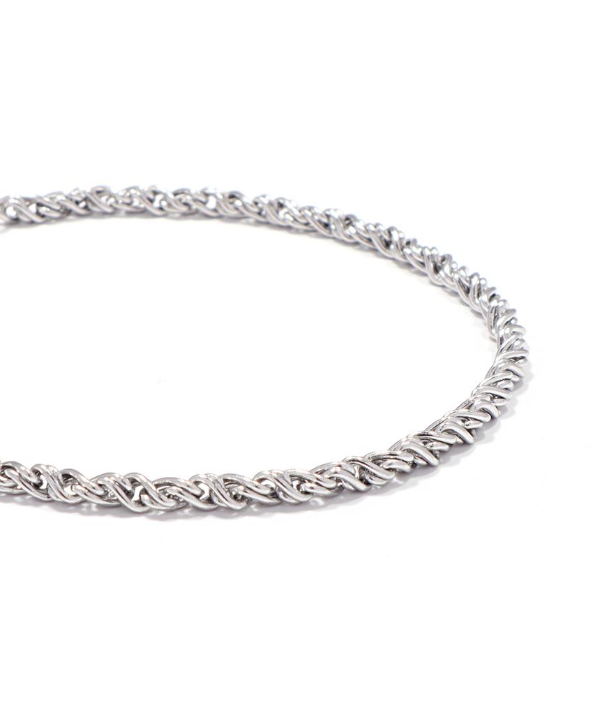 Polalita 2.3 Twisted Rope Chain Bracelet (Plt-Br-119_Sv)