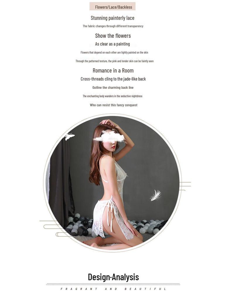 Γυναικείο Ερωτικό Δαντελωτό Καμιζόλ Εσώρουχο Νυχτικό - Πειρασμός Ευρωπαϊκής Νυχτικιάς