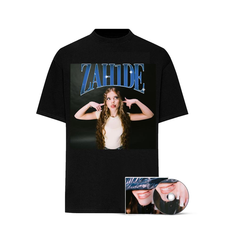 25SS Hip Hop T-shirt Men's Trend Singer Zahide Ins X Same Style Oversized Short Sleeve Harajuku Y2k Tee Merch Men Women T-shirt