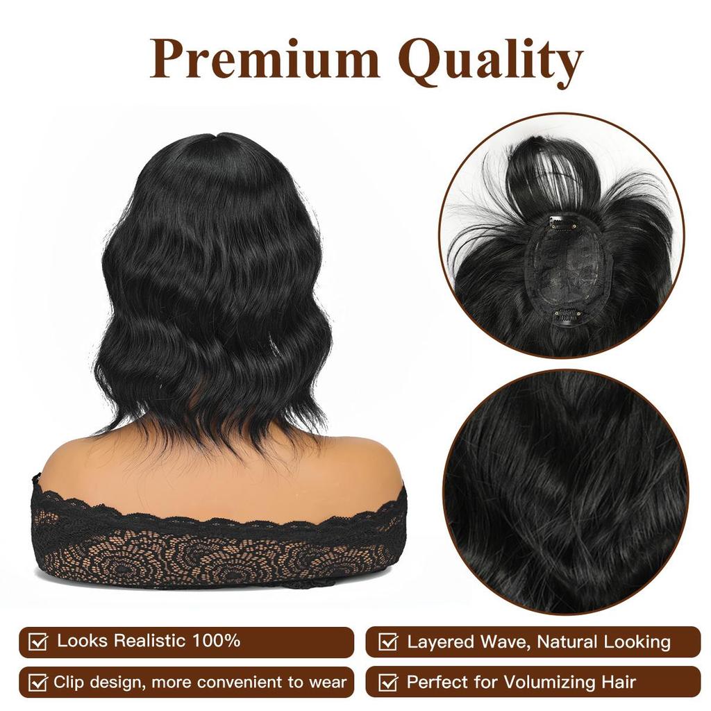 Short Curly Wavy Bob Wig 12 Inch Shoulder Length Middle Part Short Brown Wig Heat Resistant Synthetic Party Costume Cosplay Wig For Girls Wear Wigs