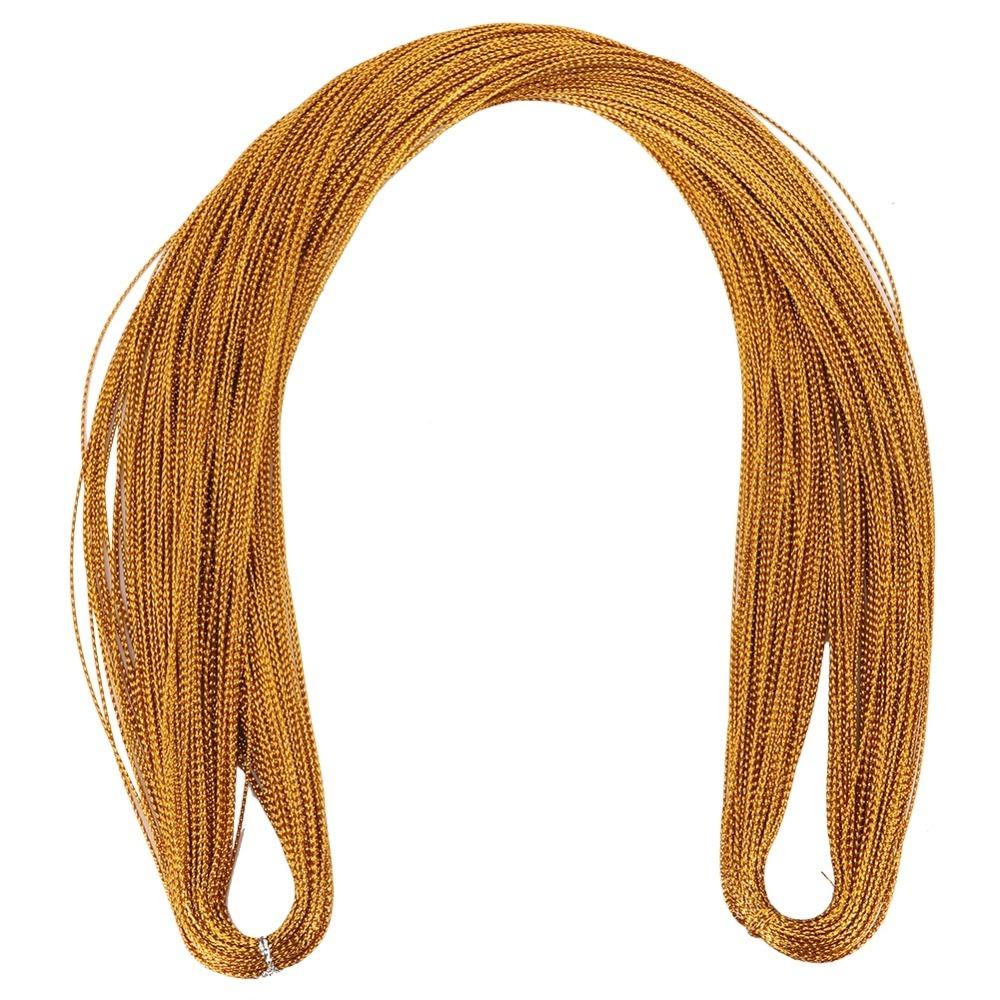 2pcs Non Stretch Metallic Cord String 1mm Thickness Jewelry Making Thread DIY Craft Cord Hang Tags