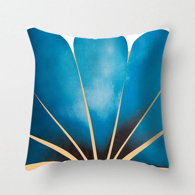 Modern Simple Fashion Geometric Animal Pattern Print Pillow Cover European Style High-end Home Sofa Cushion Cover
