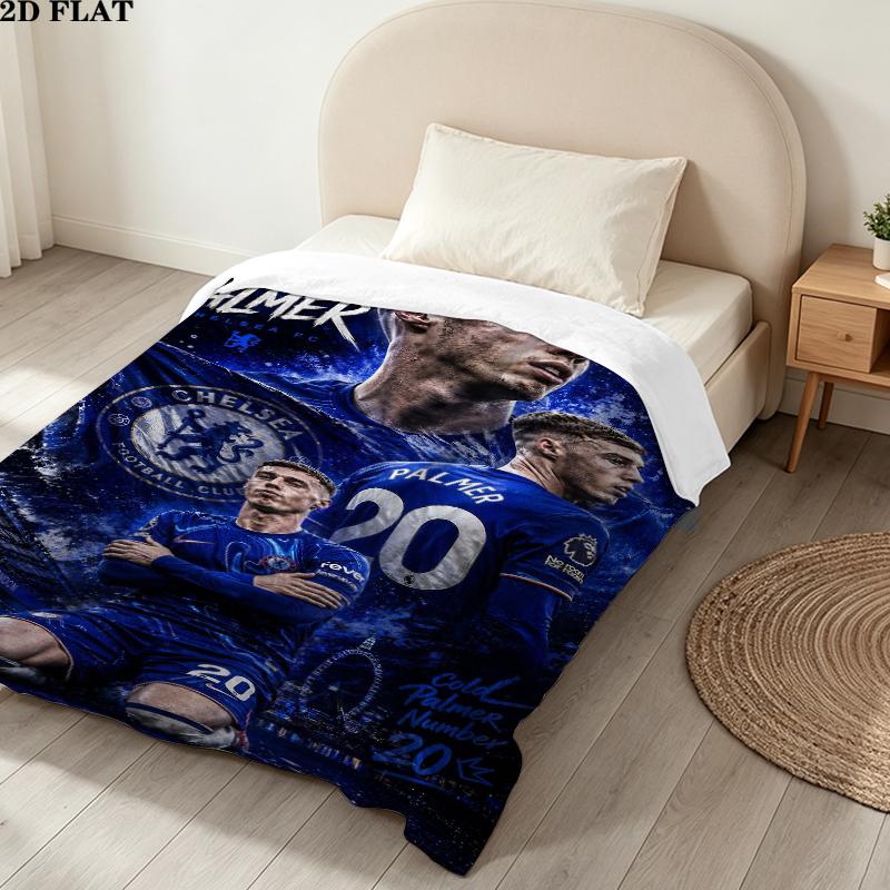 Cole Palmer Print Flannel Blanket High Quality Warm Comfortable Cover for All Seasons Perfect for Gifts Home Decor