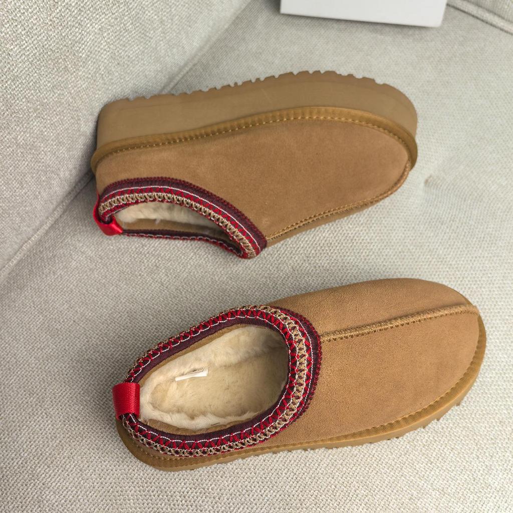 Women's Ethnic Style Cowhide Snow Boots with Thick Sole (2025)